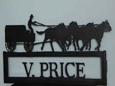 Silhouette Sign Chuckwagon Race