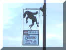 Rodeo Bareback Rider Advertising Sign